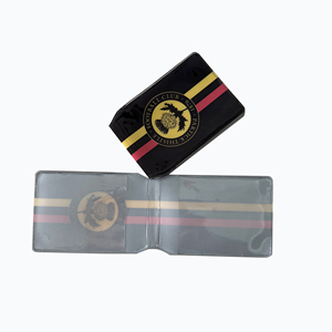 Визитная карточка с логотипом на заказ, тонкий ПВХ держатель для удостоверения личности, пластиковый устричный кошелек, с высокой видимостью, рукава для карт - Product Image 6