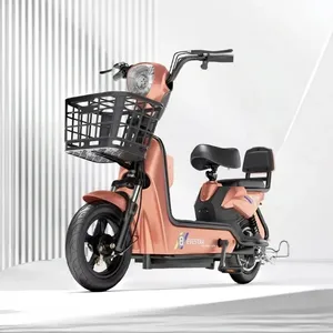 Bicicleta Eléctrica de Dos Plazas de Alta Calidad y Durabilidad, Motor Trasero de 500W, 48V 13AH, Largo Alcance, 3 Velocidades, 50km, Bicicleta Eléctrica Urbana para Adultos - Product Image 4