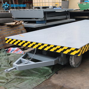Bandara tugas berat Trailer <span class=keywords><strong>Flatbed</strong></span> Trailer empat roda kemudi transportasi truk pemasok di Cina - Product Image 6