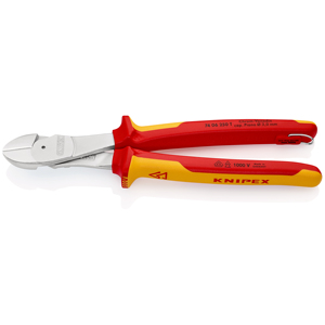 KNIPEX 74 06 250 T BK Coupe-fil diagonaux isolés robustes avec poignées multi-composants - Product Image 1