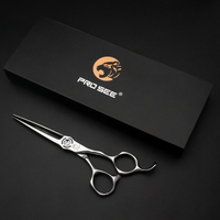 Ciseaux de coiffure professionnels en acier inoxydable à lame affûtée, ciseaux à cheveux, kit de coupe de cheveux pour salon