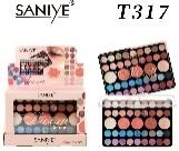 Paleta de sombras de ojos Saniye Shadow In Jit T317, kit de maquillaje multicolor con brillo mineral de alta pigmentación - Product Image 1