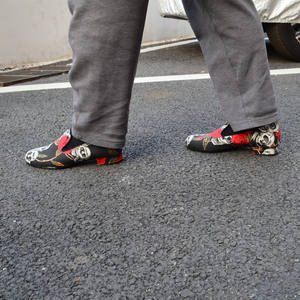 Nouveauté chaussures de <span class=keywords><strong>danse</strong></span> pour hommes personnalisées 2.5cm talon plat bas rouge Rose latine <span class=keywords><strong>Bachata</strong></span> Salsa chaussures Halloween Shoe-EVK627 de <span class=keywords><strong>danse</strong></span> - Product Image 6