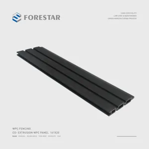 All weather co-extrusion wood plastic fluted outdoor wpc Outdoor wall panel Fence wpc fence cladding