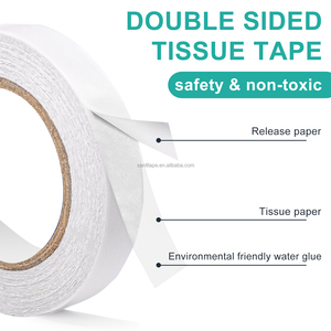 Papel de Pulpa de 35 Micras, Papel Fino para Calcomanías, Materia Prima Ecológica, Translúcida, con Cinta Adhesiva en Ambos Lados - Product Image 1