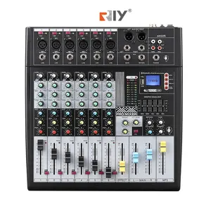 AK Hot Sale Pro Sound verstärker Audio Mixer 6/Kanäle USB Bluetooth Sound Mixer