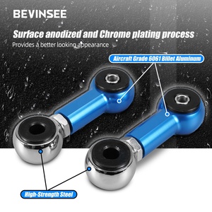 BEVINSEE Biellettes de barre stabilisatrice arrière réglables pour BMW <span class=keywords><strong>E46</strong></span> 320 323 325 328 330 - Product Image 3