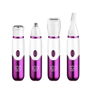 เครื่องโกนขนไฟฟ้า Wanshe 4-in-1 สำหรับผู้หญิง กำจัดขนบิกินี่ เครื่องถอนขนแบบชาร์จไฟได้ ไม่เจ็บ ใช้โกนขนตามร่างกาย รับประกัน 1 ปี - Product Image 4