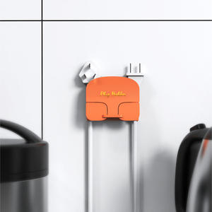 2024 nuovo prodotto creativo universale senza danni autoadesivo per telefono cellulare staffa per caricabatterie a parete supporto supporto supporto ripiano - Product Image 5