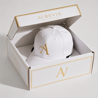 Cajas de Papel Reciclado para Sombreros de Béisbol con Laminación Brillante y Mate con Recubrimiento UV
