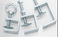 Galvanized Iron Pipe Clamp square U-bolt / C Clamp Fastener