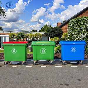 Yodel Outdoor 660-Litre Plastic <strong>Garbage</strong> Recycle Bin Park Garden Trash Can Rectangle Dustbin Dumpsters Waste Container with CE - Product Image 4