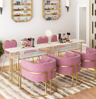 Nouveau Style Moderne De Salon En Métal De Meubles De salon de manucure des ongles table