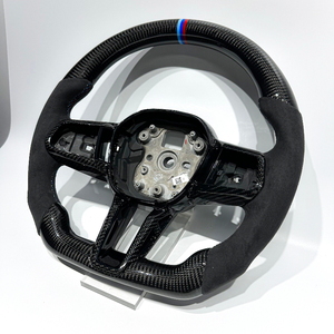 Volant sport en fibre de carbone et suède, personnalisable en usine, compatible avec CS M2 M3 M4 M5 M6 F30 F15 E90 E92 E60 - Product Image 4