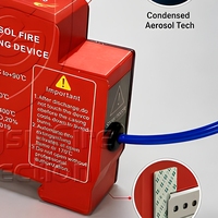 Extincteur compact sur rail DIN Boerda QRRO.01G/S-FA, suppression automatique par aérosol pour tableaux électriques