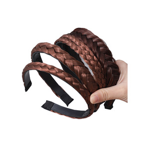 Perruque bandeau tressée pour femme, texture naturelle, usage quotidien, coiffe de haute qualité - Product Image 5