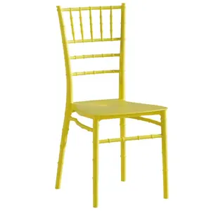 Дешевый простой Штабелируемый обеденный стул для вечеринки, пластиковый стул Napoleon Chiavari