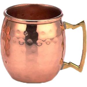 PARIJAT HANDICRAFT Verres à liqueur en cuivre de 2 onces Verres à cocktail/à vin fabriqués à la main - Product Image 5