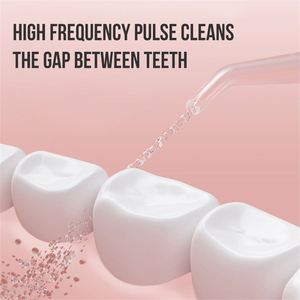 Pakiss Mini Flosser de agua eléctrico portátil con batería impermeable IPX7 de 1200mAh para uso doméstico y hotelero - Product Image 3