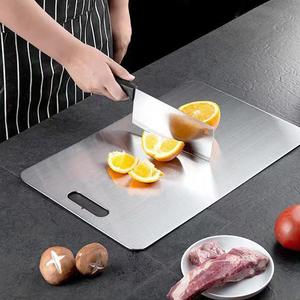 Wholesale Stainless Steel Thickened Cutting Board Antibacterial Mildew-proof Kneading Dough Kitchen Fruit Vegetable - Product Image 1