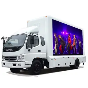 Truk Berkualitas Tinggi Kendaraan Panjang IP65 Tahan Air Truk Trailer Led Layar Ponsel P6 P4.8 Led Kendaraan Iklan Bergerak untuk Dijual