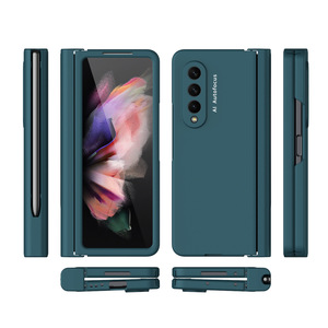 Funda para Teléfono con Ranura para Bolígrafo para Samsung <span class=keywords><strong>Galaxy</strong></span> <span class=keywords><strong>Z</strong></span> Fold2 5G, Funda Plegable de Alta Calidad para Teléfono Móvil, Funda Plegable para <span class=keywords><strong>Galaxy</strong></span> W22 5G - Product Image 1