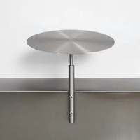 Table murale moderne en acier inoxydable, design industriel, aspect antique, pour salles à manger, salons de thé, cafés, espaces branchés