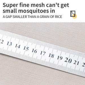 Moustiquaire brodée moderne en maille de 1 mm avec ouverture latérale, panneau de <span class=keywords><strong>porte</strong></span> brodé, <span class=keywords><strong>rideau</strong></span> anti-moustiques <span class=keywords><strong>pour</strong></span> crochets, garantie 1 an - Product Image 3