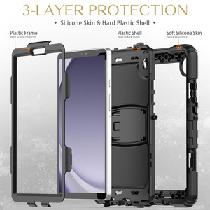 Funda protectora resistente para tableta Samsung A9 2023, funda de silicona, soporte, protección completa, funda protectora a prueba de golpes para tableta - Product Image 4