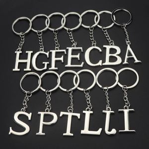 Llavero de Moda 2D/3D con las 26 Letras del Alfabeto, Letras Mayúsculas de Aleación de Zinc, Decoración para Colgar en el Bolso, Regalo - Product Image 2