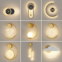 Nordic Light Luxe Horloge Murale Salon Décoration de La Maison Personnalité Creative Fer Forgé
