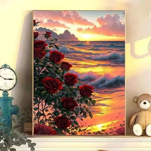 Kit de Pintura Digital XIXI, Pintura Floral y de Paisajes sobre Lienzo, Hecho a Mano y Pintado a Mano - Product Image 1