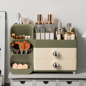 Cosmetic Storage Box Desktop <b>Vanity</b> Organizer Large Capacity Skincare Rack Waterproof Plastic Makeup Organizer - Product Image 4