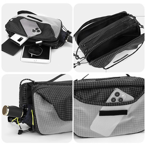 กระเป๋าสะพายข้างวีพาวเวอร์ ยูนิเซ็กส์น้ำหนักเบา สายปรับได้ ลายสก๊อต กระเป๋าสะพายเดินทาง ใช้ได้ทุกวัน - Product Image 5