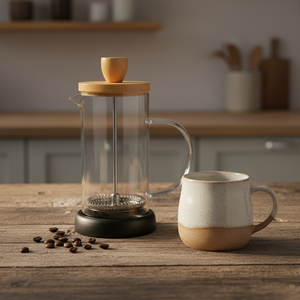 Vente directe d'usine, presse à café <span class=keywords><strong>vintage</strong></span> française, prix compétitif, fabrication chinoise, presse à café en borosilicate - Product Image 1