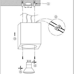 GDLED GU10 <span class=keywords><strong>LED</strong></span> Plafonniers Spots Plâtre Béton Plafonnier <span class=keywords><strong>Led</strong></span> Plafonnier Gypse Plafonniers - Product Image 3