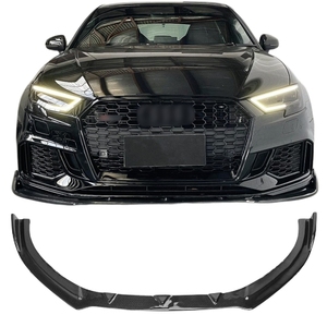 Accessoires de haute qualité lèvre de menton avant pour <span class=keywords><strong>Audi</strong></span> A3 S3 RS3 fibre de carbone lèvre de pare-chocs avant becquet bodykit <span class=keywords><strong>2014</strong></span>-2020 <span class=keywords><strong>RS</strong></span> Style - Product Image 1