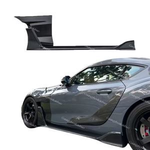 विज्ञापन शैली कार्बन फाइबर साइड बम्पर साइड स्कर्ट स्प्लिटर फेंडर टोयोटा सुप्रा ए 90 ए 91 mk5 बॉडी किट - Product Image 4