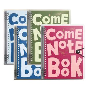 Retro Color Collision PP Cover School Notebooks for Students <b>A4</b> B5 Binder Notebook Removable Thickened Notepad Office Journal - Product Image 1