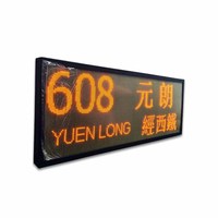Affichage électronique personnalisé pour tableau de bord de véhicule, écran d'information pour passagers, panneau de destination LED