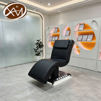 Table de massage électrique noire de luxe pour spa, salon de beauté, gym, soins des cils, esthétique, cosmétique, lit facial incurvé pour esthéticienne
