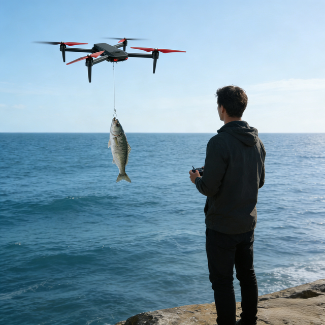 1.5kg Load Hopper Throwing Hook Fixed-point Feeding Bait Release Nest-Making Beginner Fishing Drone 800m Transmission 31-40min