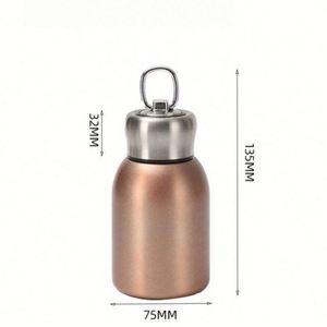 Mug isotherme portable en acier inoxydable de 300 ml, mini thermos de voyage, gourde isotherme pour le camping, bouteille d'eau chaude pour cadeau - Product Image 3