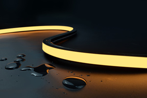 BERIXDEEP Black Neon Rope 1615 Top View 24V Bande LED néon adressable étanche, flexible et pliable pour l'extérieur - Product Image 5