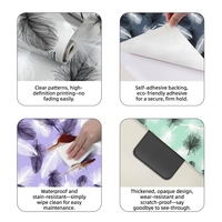 Papier peint autocollant en PVC style crème nordique moderne à imprimé animal pour chambre à coucher, salon, appartement en location, TV