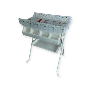 <span class=keywords><strong>Cambiador</strong></span> de Pañales 2 en 1 que Ahorra Espacio con Bañera Integrada y Acolchado de Espuma para Cambiar Pañales de Recién Nacidos y Bañar a Bebés - Product Image 2