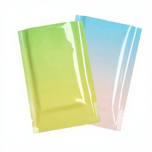 100 pièces de sacs sous vide de qualité supérieure en aluminium métallisé brillant dégradé, à trois côtés scellés, recyclables, de qualité alimentaire - Product Image 4