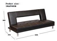 Günstiges, einzigartiges Design: Klappbares Schlafsofa mit Holzrahmen für Wohnzimmer