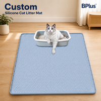 Tapis pour animaux de compagnie en silicone écologique extra-large BPlus pour chats et chiens - Imperméable, antidérapant, facile à nettoyer, résistant aux morsures