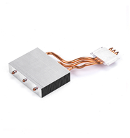 Custom 4 Copper Heat Pipe CPU Heatsink Low Profile Aluminum Radiator for AIO Mini PC Industrial Thermal Solution